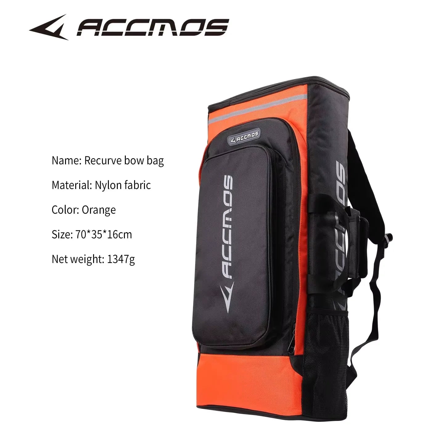 ACCMOS High-Quality Adjustable Large Bow Case with Bow Staff And Arrow Storage Bag Double Shoulder Bag Expandable High Capacity