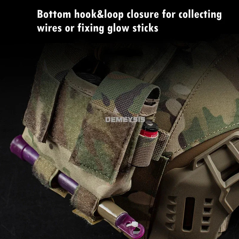 Tactical Helmet MK2 Battery Pouch Airsoft Helmet Counterweight Bag Outdoor Shooting FAST Helmet Accessories