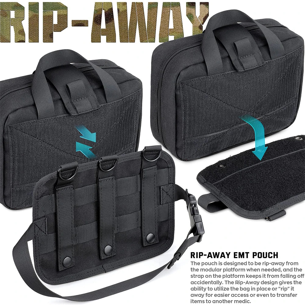 Tactical First Aid Kits Medical Bag Outdoor Molle Pouch Emergency Hunting Bag Camping Survival Tool EDC Pouch Waist Belt Bag