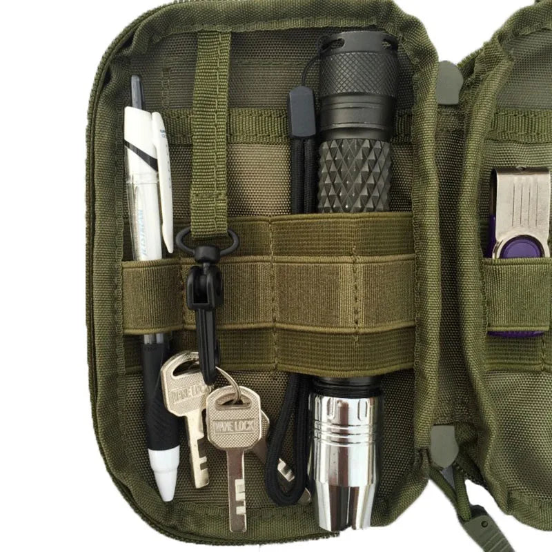 Hunting EDC Molle Pouch Portable Small Medical Waist Pack Outdoor First Aid Bag Phone Case Holder Camping Hunting Accessories