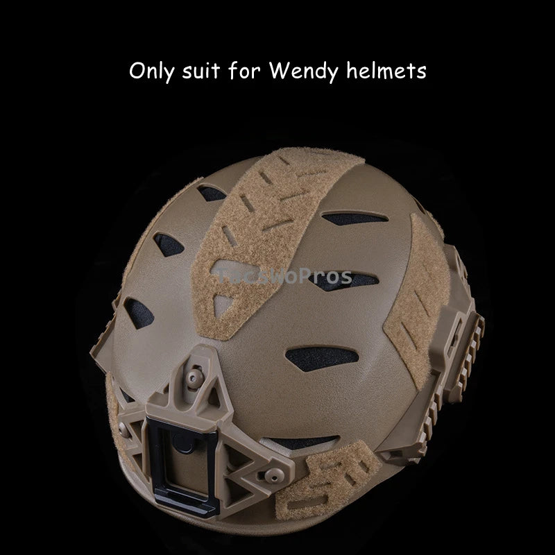 6pcs/Set Tactical WENDY Helmet Magic Sticker Hunting CS Helmets Patches Hook Loop Fastener Sticky Wendy Helmet Accessories