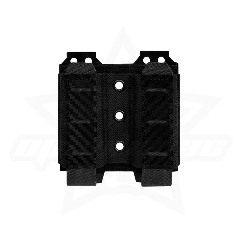 OPHIDIAN 9mm Double Magazine Pouch Carbon Fiber MOLLE Magazine Pouch Hunting Airsoft Gear