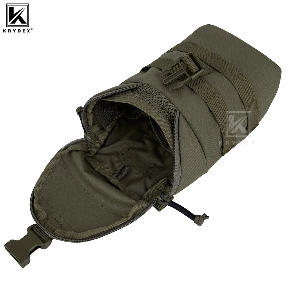 KRYDEX Tactical GP Pouch Vertical Utility MOLLE  Zip Rip EDC Bag Pack Quick Access Side Pocket Hunting Paintball Pouches