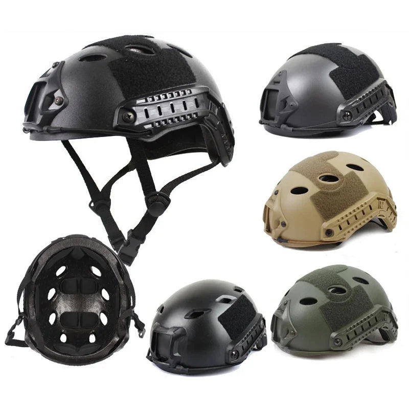 Airsoft Fast Helmet PJ/MH Tactical Helmets CS Riding Shooting ABS Lightweight Helmet Protective Gear for Outdoor Sports