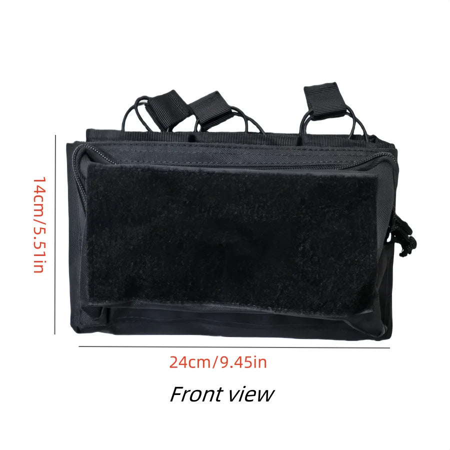 Outdoor Tactical MOLLE Camo Nylon Open Top Triple Magazine Pouch for Airsoft Paintball Shooting Hunting