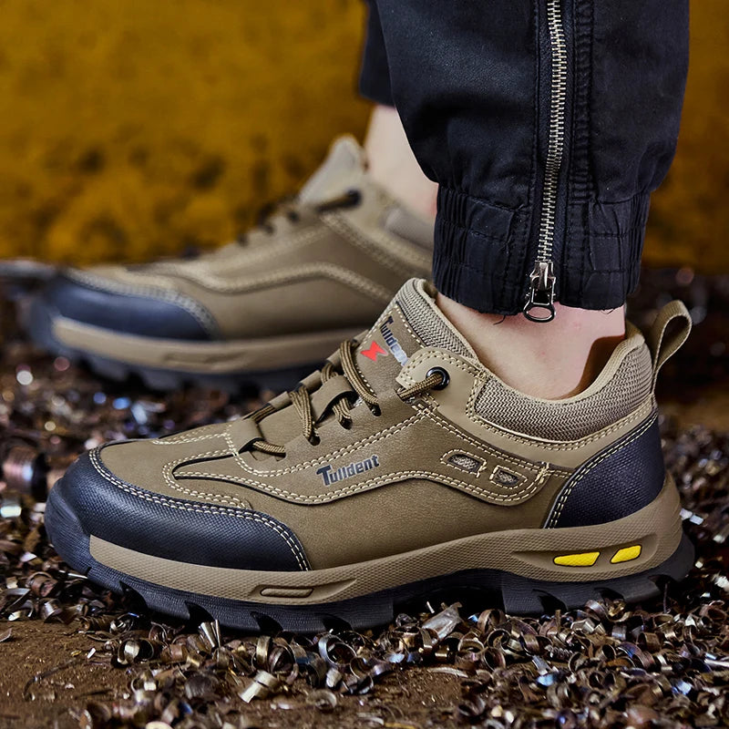 New Men's Safety Shoes, Puncture Resistant Work Shoes, Men's Protective Shoes, Wear-Resistant Work Boots Safety Boots