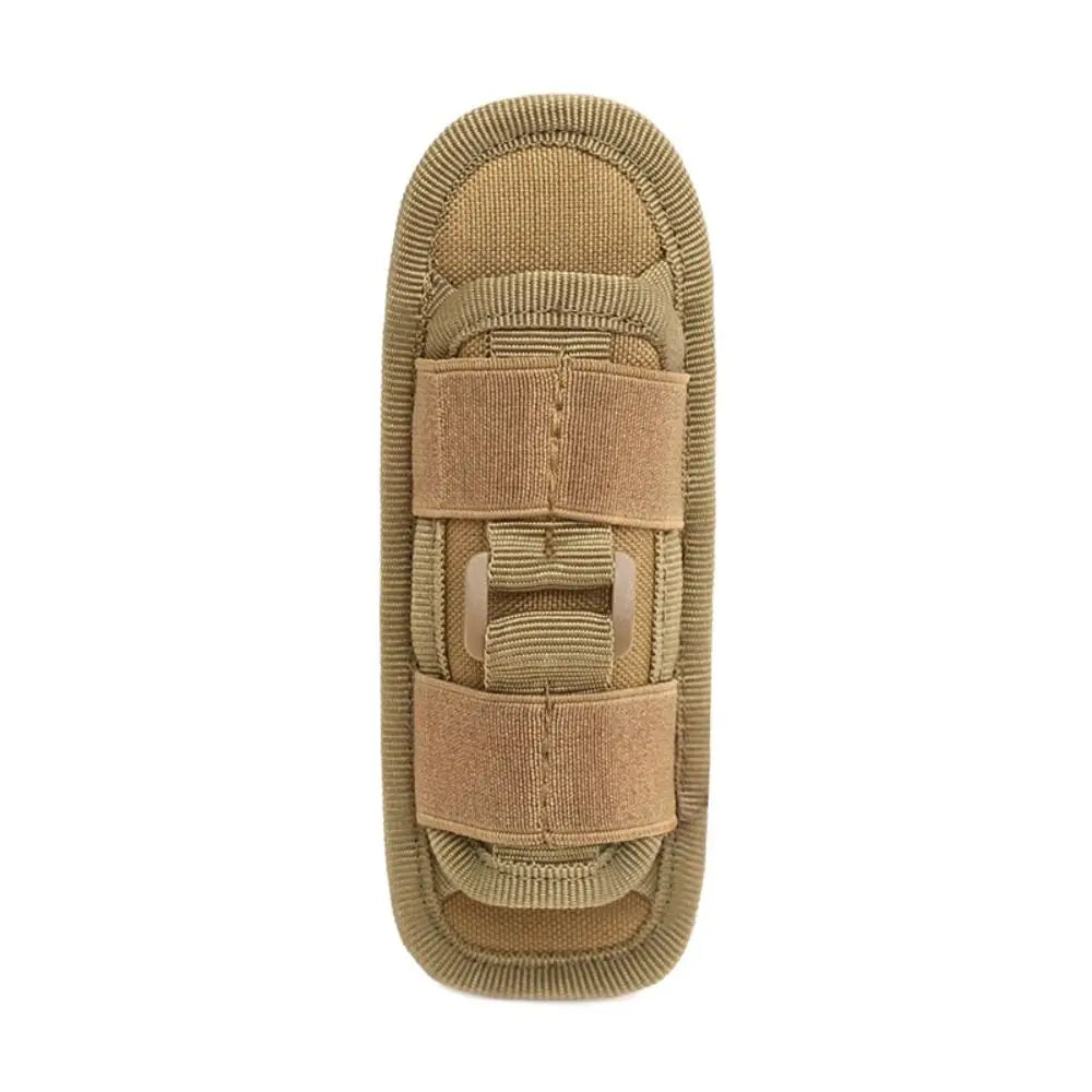 Tactical Flashlight Pouch 360° Rotary Holster Belt Torch Bag Durable Hunting Survival Lighting Accessory