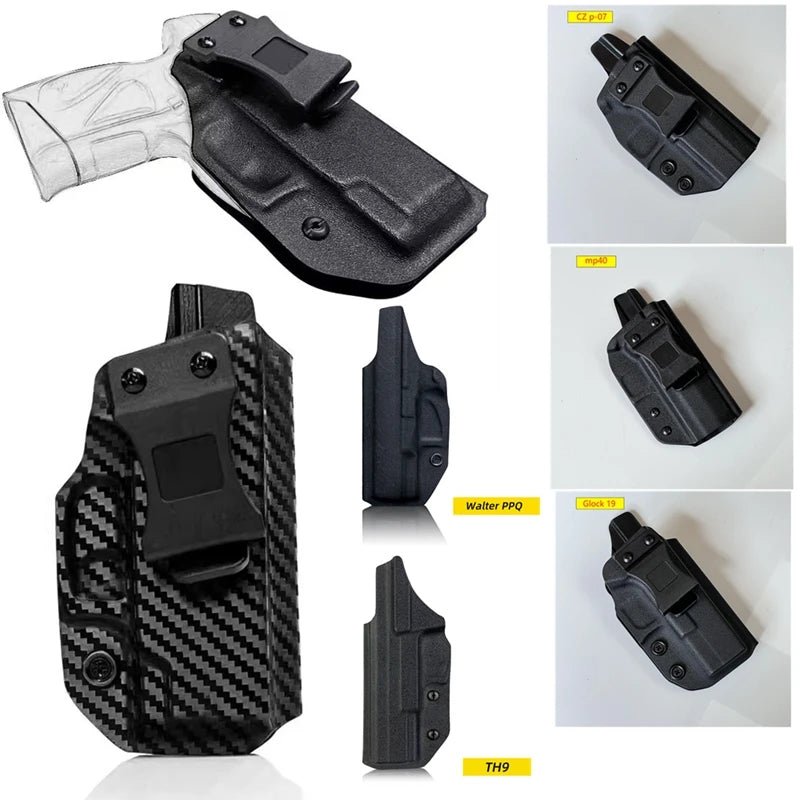 Tactical IWB Gun Holster Hunting Waist Pistol Case Gun Bag Handgun Case for G 17 19 COLT 1911 M17 M18 P365 SP2022