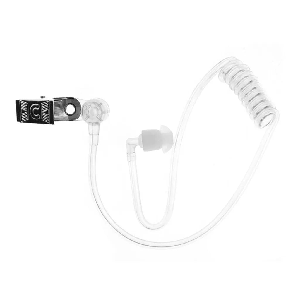 2 Pin PTT Acoustic Tube Earpiece Tactical Headset Covert In-ear Mic for Baofeng UV-5R BF-888S Kenwood TYT CB Radio Accessories