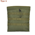 Tactical Molle Folding Magazine Dump Drop Pouch Utility Drawstring Recovery Mag Holster Ammo Bag Hunting Accessories Pouch