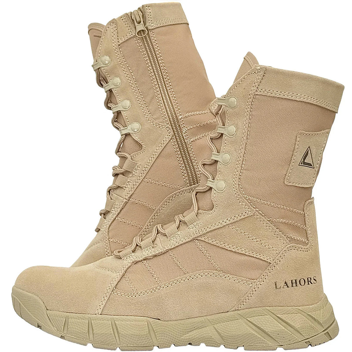 LAHORS® Leather Lightweight Man Tactical Boots Combat Boots Anti-Collision Lace Up Waterproof Outdoor Hiking Breathable Shoe