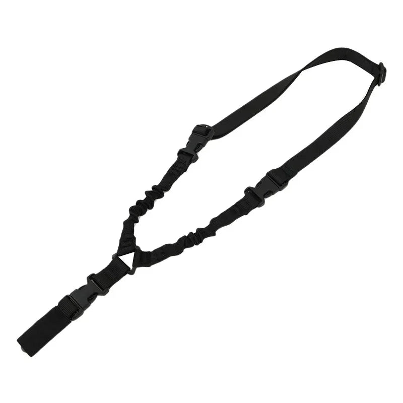 1× Outdoor Tactical Harness Single Point CS Gun Rope Diagonal Anti Slip Safety Rope Tactical Belt for Hunting Sports Accessories