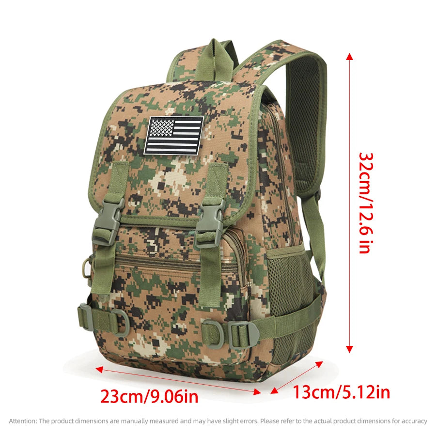 Camouflage Backpack Outdoor Hiking Camping Travel Rucksack with Multiple Pockets