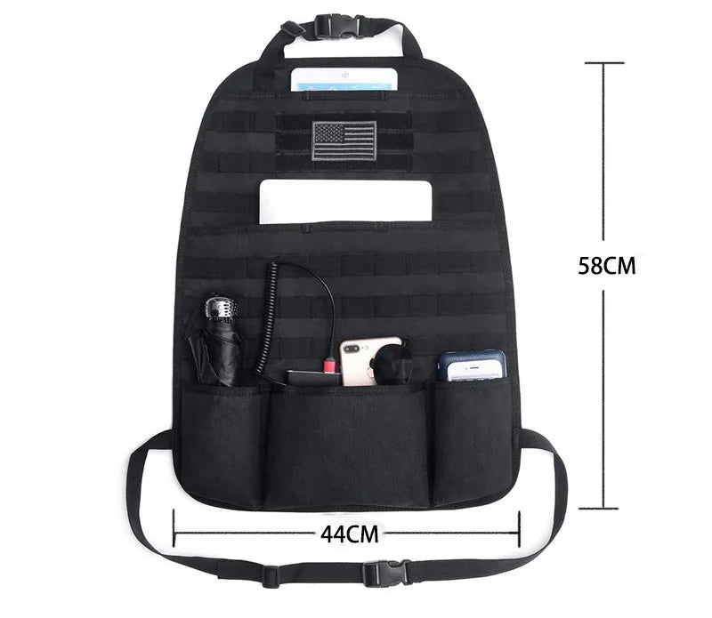 Universal Car Backseat Hanging Bag Tactical Accessory Organizer Self-Driving Hunting Outdoor Storage Bag Classified Storage Bag