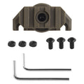 Helmet Side Rail Adapter Adjustable 360 Degrees Rotation Nylon Helmet Rail Flashlight Mount Accessory for Team Wendy 3.0