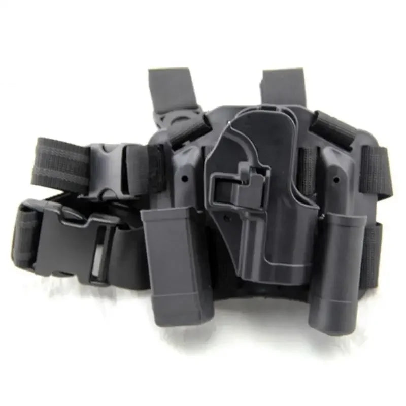 ##Tactical Gun Holster for Glock 17 19 USP 1911 M92 P226 Outdoor Hidden Leather Holster Real CS Gun Leg Holster Men CS Sport Gun
