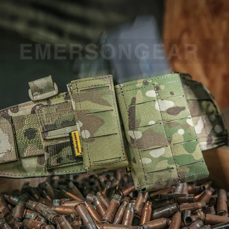 Emersongear For LCS Magazine Pouch 9mm 556mm Mag Pouch Single Mag Carrier Double MOLLE Laser Cut Airsoft