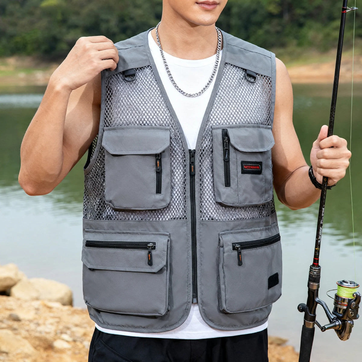 14 Pockets Summer New Men US Tactical Hiking Fishing Vest Mens Photographer Waistcoat Mesh Cargo Sleeveless Jacket Tool Vest