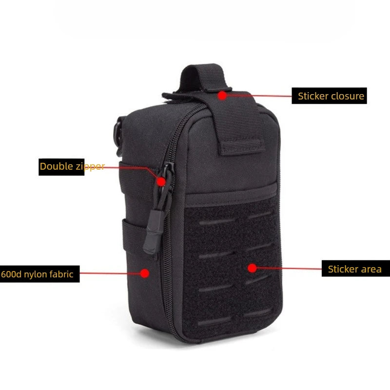 Tactical MOLLE First Aid Pouch 600D Nylon Water Resistant EDC Medical Bag Organizer for Outdoor Hunting Hiking Camping