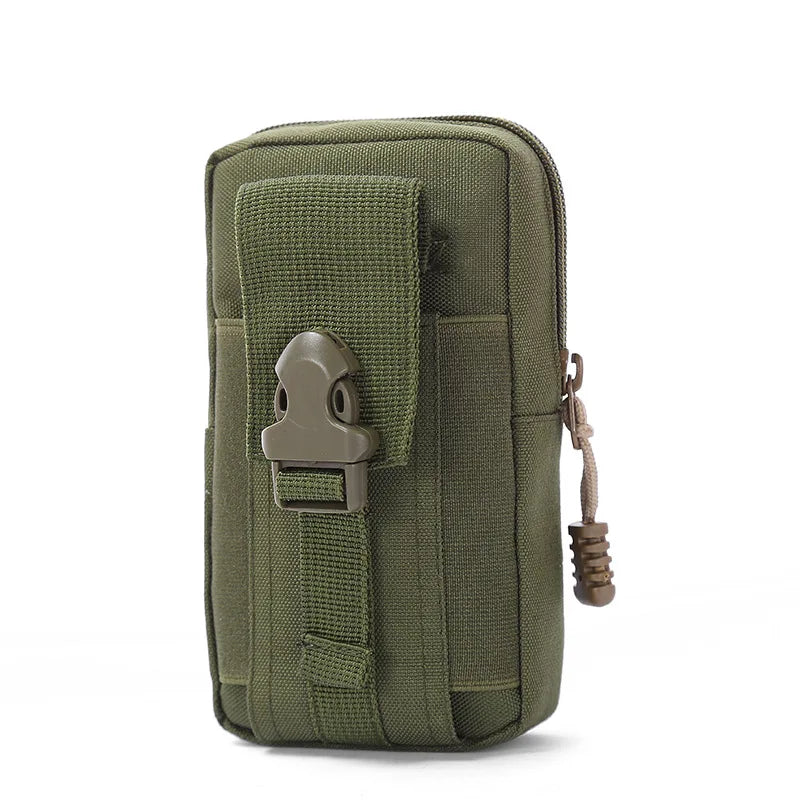 Vertical Canvas Tactical Mobile Waistpack Multifunctional Tactical Camo Sports Bag Tactical Camo Belt Pouch Outdoor Running Bag