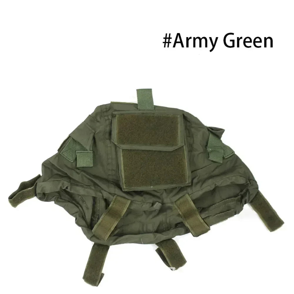 Tactical Camouflage Helmet Cover Military Counterweight Package Outdoor Hunting Helmet Cloth Ballast Bag Shooting Accessories