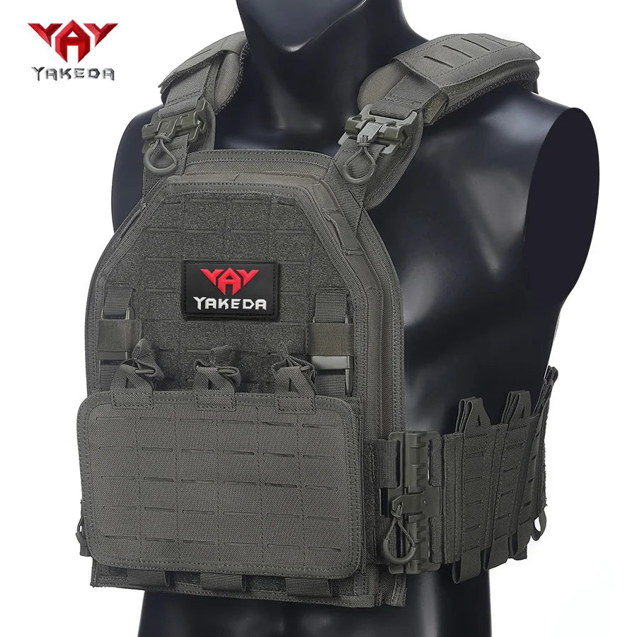 YAKEDA multifunctional hidden triple equipment with hunting vest, adjustable shoulders and waist