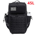 45L Large Capacity Tactical Gym Fitness Backpack For Men With MOLLE Webbing System Dual Cup Holders Outdoor Survival Hiking Camping Rucksack For Wilderness Trip Travel Daily Work Commute Outdoor Camping Activities Gear Storage Backpack
