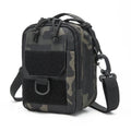 Outdoor Tactical Crossbody Double Layered Square Bag EDC Tool Molle Waist Bag Multifunctional Shoulder Bags