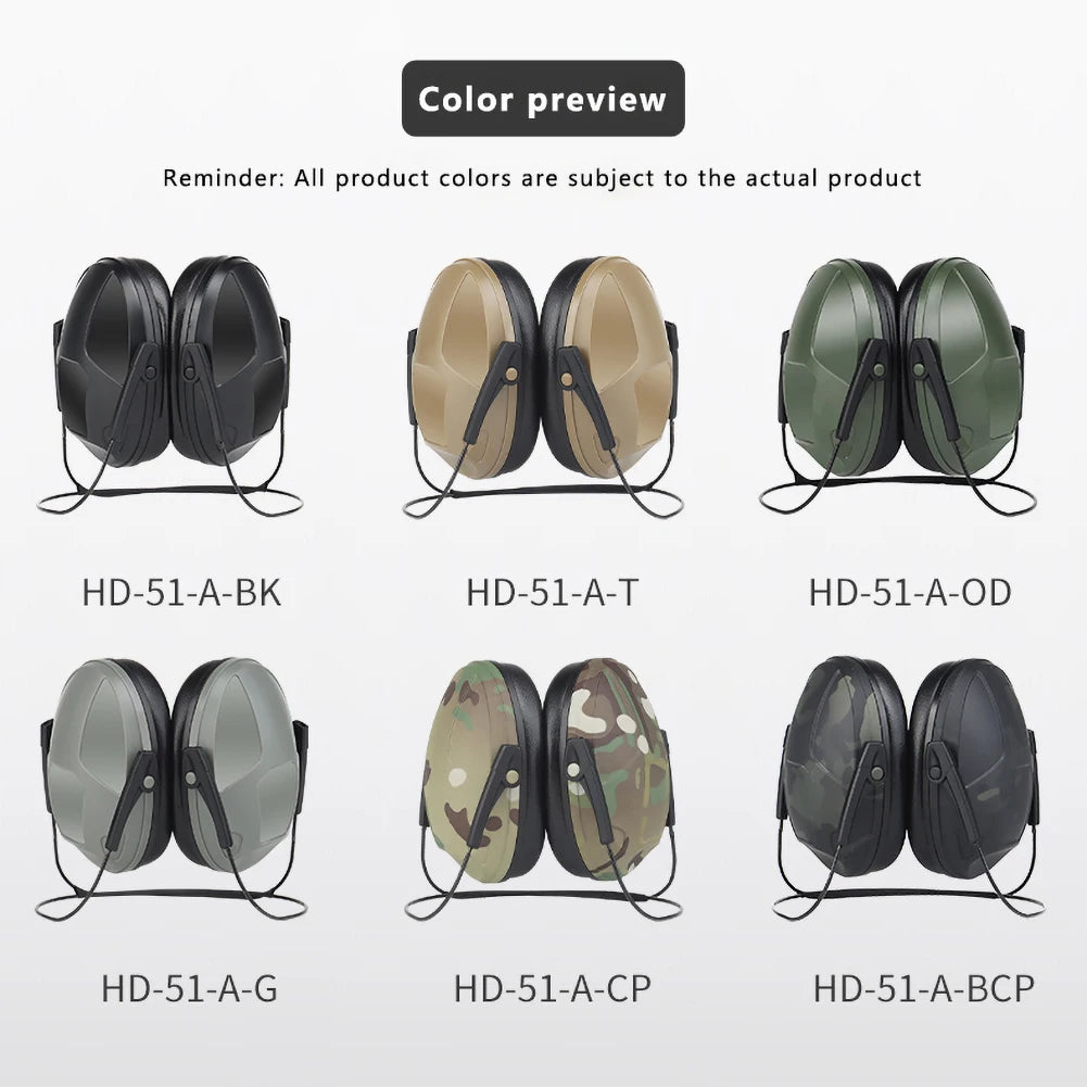Anti Noise Ear Protector Rear Hanging Style Noise Reduction Headset Anti-fall And Wear-Resistant  IPSC Tactical Earmuffs