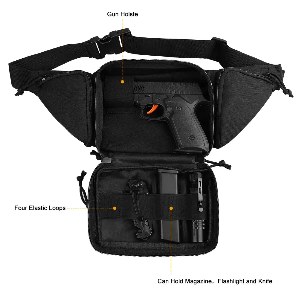 Hunting Waist Bag Men's Tactical Fanny Pack Water-proof Molle Hiking Climbing Mobile Phone Belt Pack Outdoor Sport Combat Bags