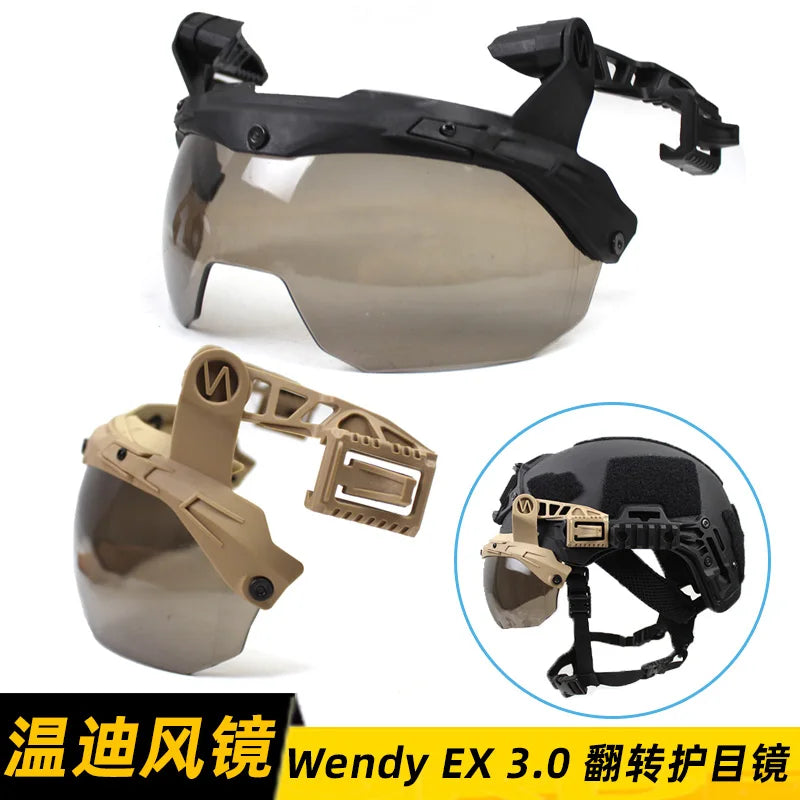 WD Tactical Helmet EX3.0 Rail Third Generation Track Specific Goggles