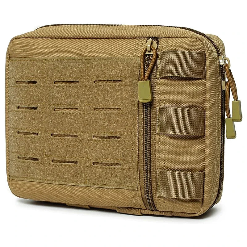 Tactical Molle Admin Pouch Multi-Purpose Laser-Cut Utility Bag Modular EMT EDC Organizer Tool Bag Outdoor Hunting Survival Pack