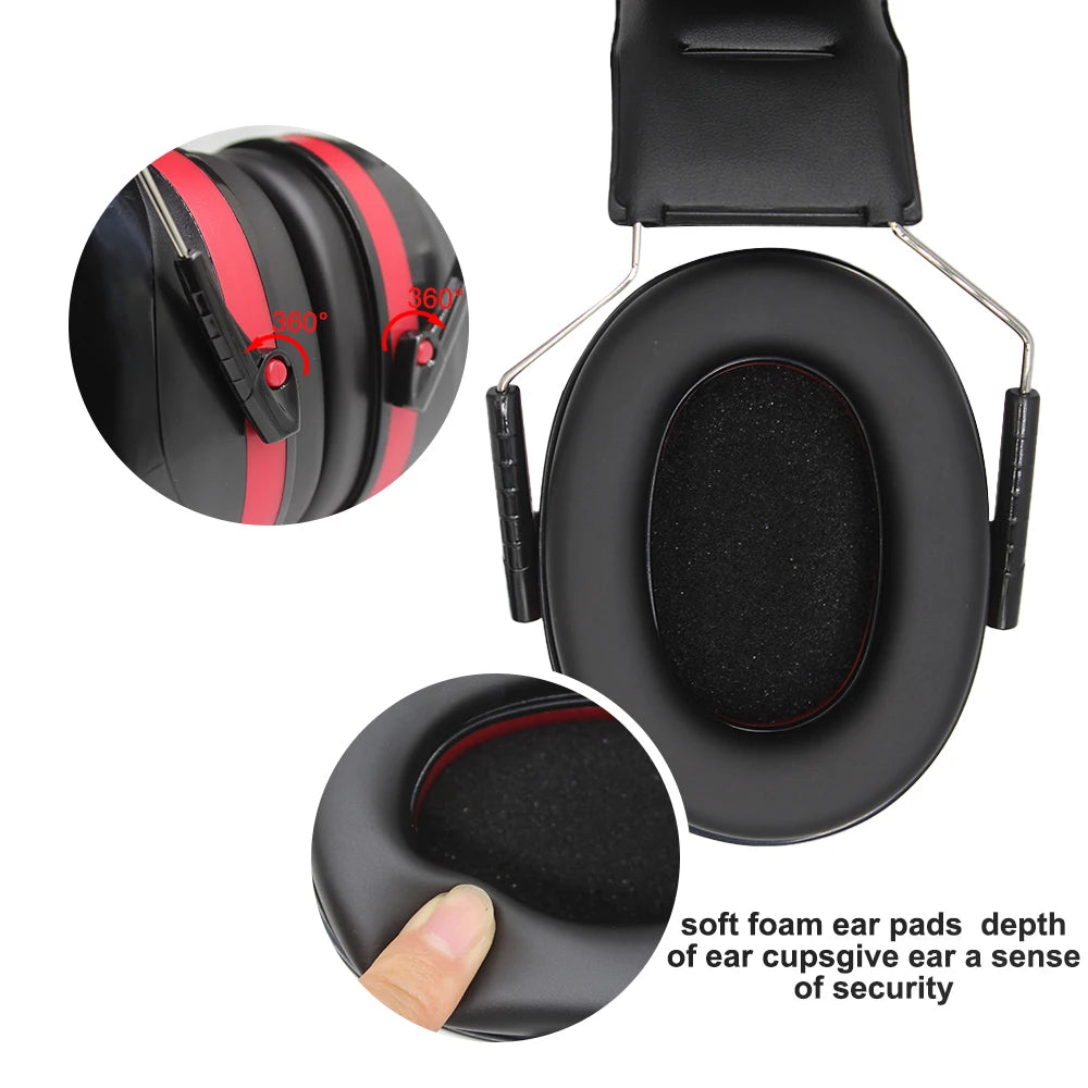 SAFETREE ANSI/CE Foldable Safety Earmuffs Noisy Reduction Head Wearing Working Shooting Hearing Protection