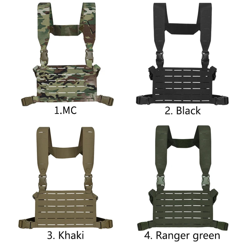 Tactical Chest Rig MK5 Molle SS MKV Micro Fight Chassis Placard 5.56 Triple Magazine Pouch Hunting Airsoft Chest Rig Vest Gear