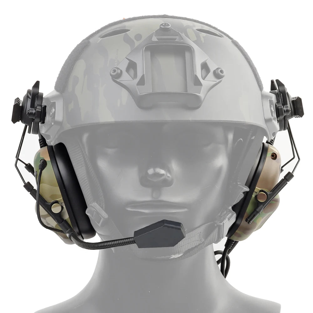 Tactical 5.0 Headset Non-picking Noise-Cancelling Headset for Helmet Headset Baofeng Radio PTT Adapter Mobile Earphone