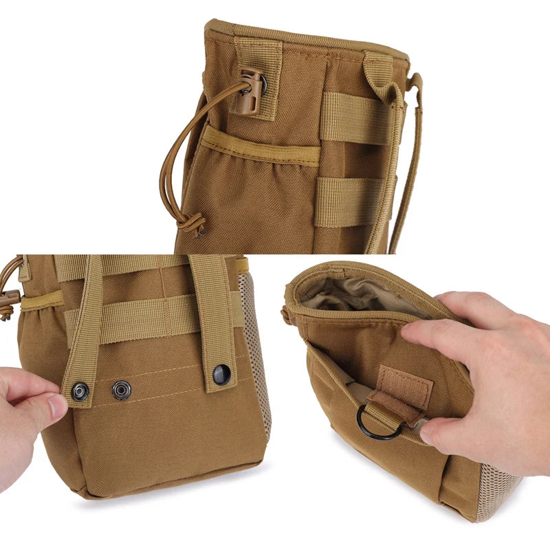 3-5L Outdoor Molle Nylon Dump Drop Pouch Camo Recycle Waist Pack Bags Utility Belt Ammo Pouch Hiking Hunting Accessories Bag