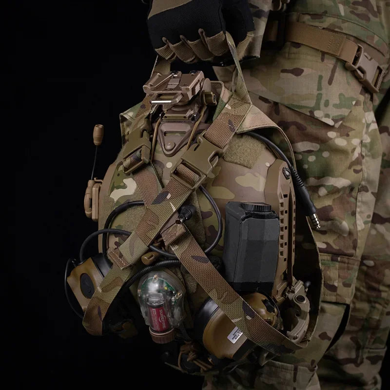 Tactical Helmet Bag Pack Quick Deployment Night Vision Storage Bag Hunting Carrying Pouch for Shooting Combat Helmets