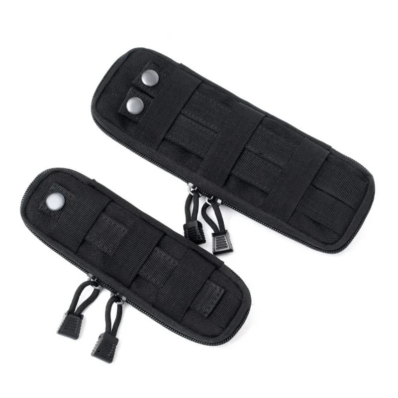 Outdoor MOLLE webbing long-term tool storage bag camping and hiking, durable zipper-style portable equipment protection bag