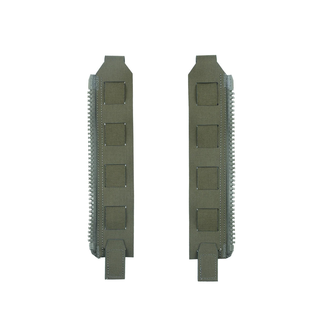 Tactical Back Panel Zipper MOLLE Adapter 500D Nylon Lightweight Versatile For Rear Pack Plate Carrier 3950 Tactical Gear 2PCS