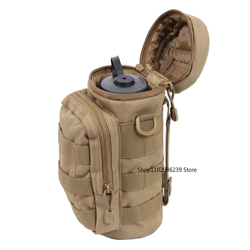 Camping Hydration Waist Pack Water Bottle Holder Kettle Pouch Shoulder Bag for Hiking Cycling Hunting Camping and Picnicking