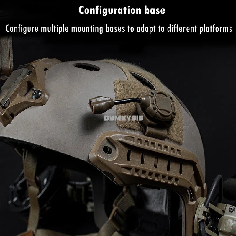 Tactical Helmet Light 3 Modes LED Flashlight Modular Multifunctional Personal Lighting System Hunting Helmet IR Laser
