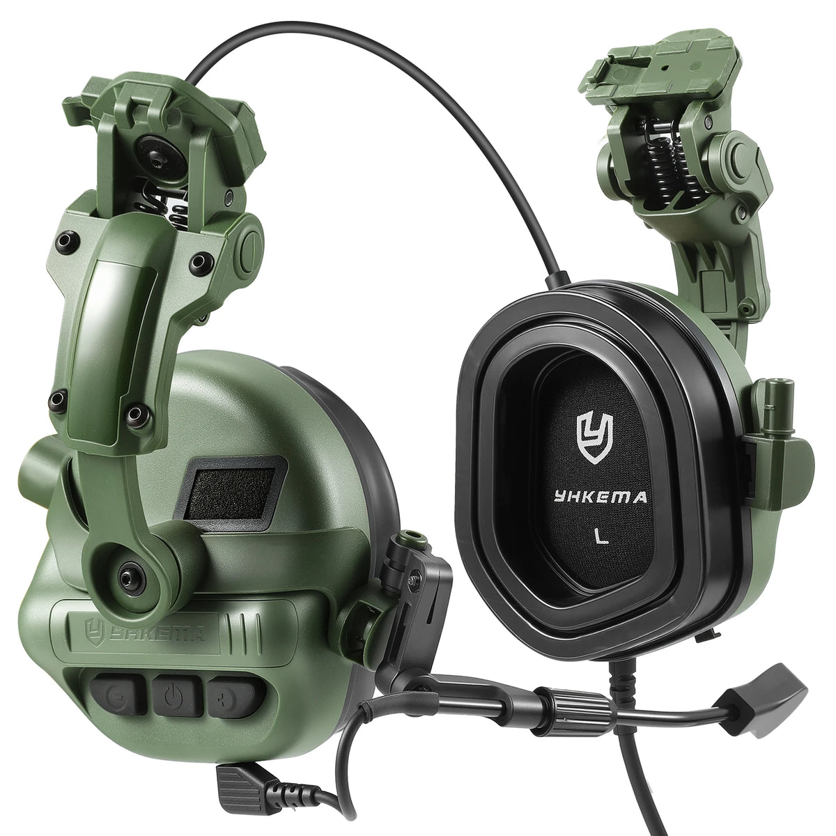 YHKEMA tactical communication headset.Shooting noise-reducing earmuffs.Protect hearing and sound amplification
