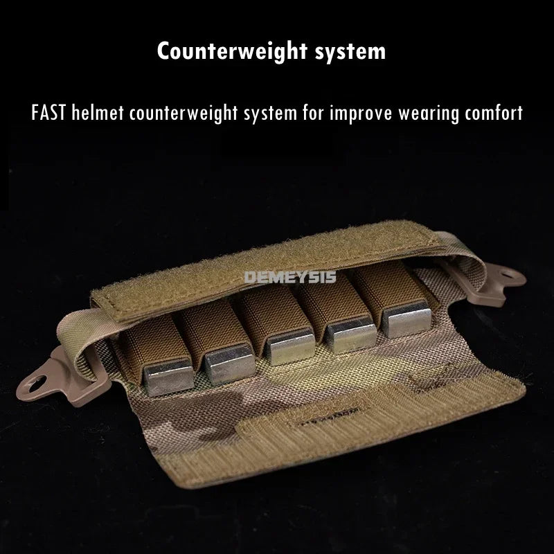 Tactical Helmet Counterweight 5 Blocks Adjustable Weight Bag Shooting Airsoft Combat Training Helmet Balance