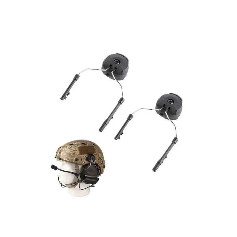 Tactical Helmet Mount for Noise Cancelling Headphones Compatible with FAST COMTAC Helmet Suspension System Helmet Rail