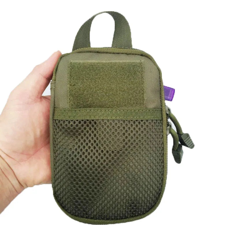 Small MOLLE EDC Pouch Tactical Waist Bag First Aid Kit Phone Case Holder Outdoor Hunting Hiking Storage Pouch
