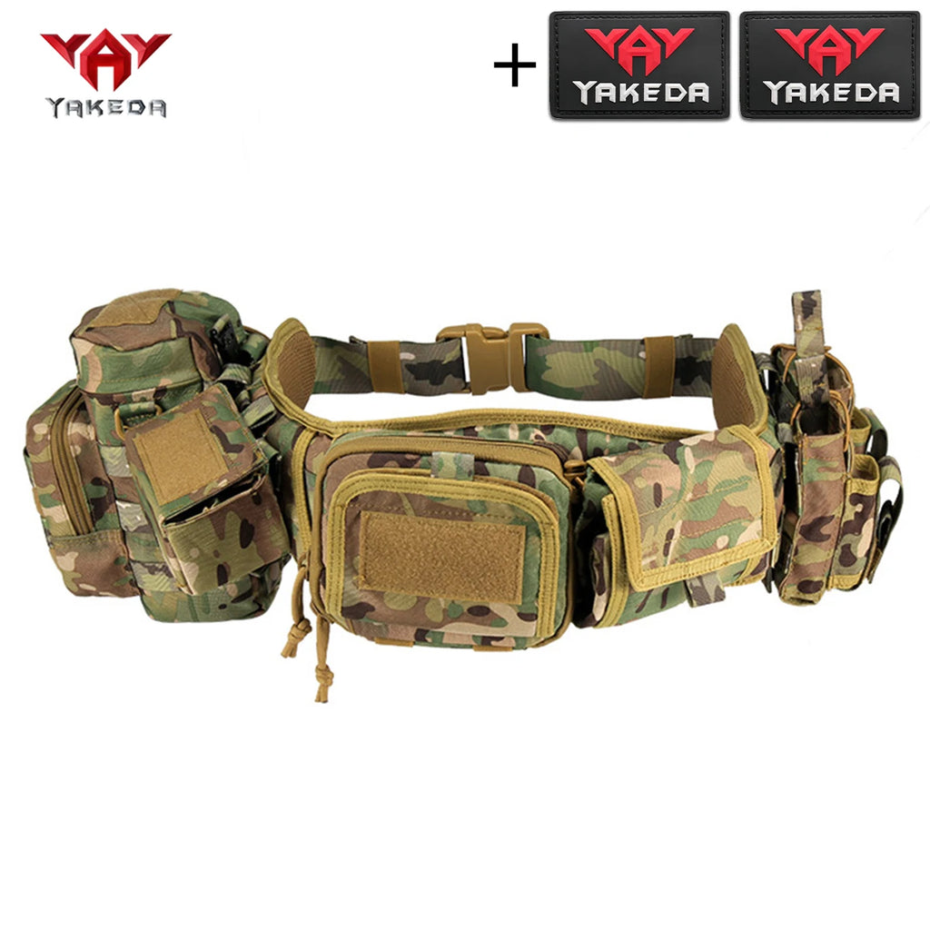 YAKEDA Modular Hunting Waist Cover Set with Adjustable Waist Belt and Multiple Storage Bags Suitable for Outdoor Hunting