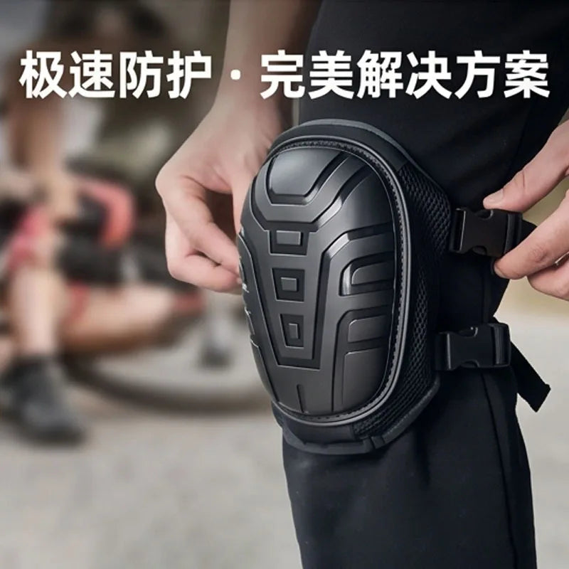 Heavy Duty Work Knee Pads Hard Shell Anti Slip EVA Silicone Protective Knee Guards for Construction Flooring Gardening Outdoor