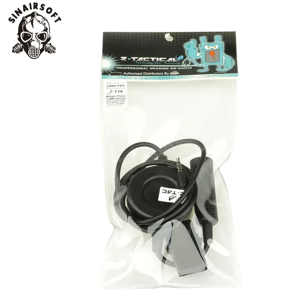SINAIRSOFT Z Tactical Cable & PTT TCI Tactical Headset Earphone Accessory Cable Plug Adapter Standard Version Z114