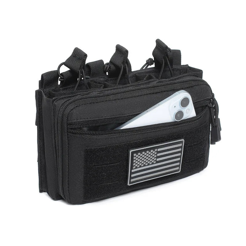 EDC Molle Tactical Pouch Waist Pack Compact Utility Pouches Waist Belt Bag Medical Bags Outdoor Hunting Vest Accessories Bag