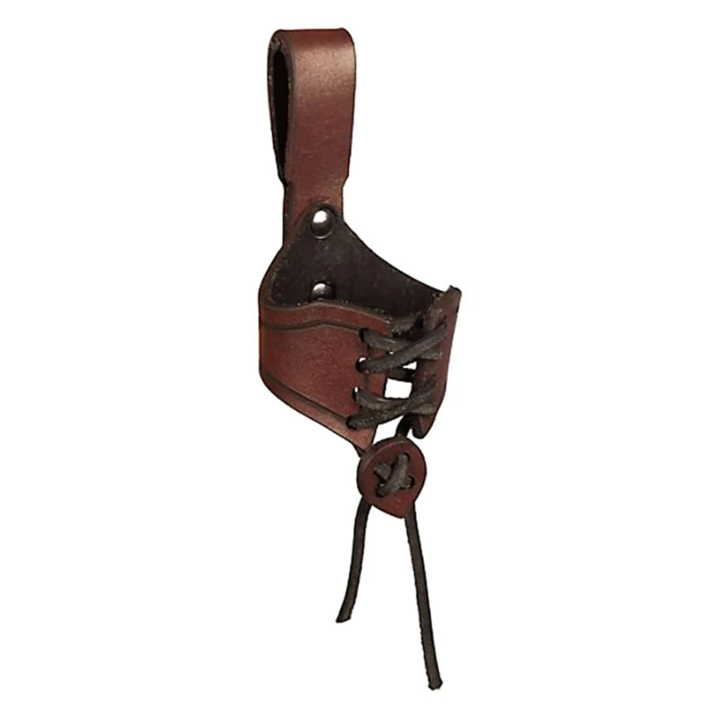 Cup Holder Belt Drinkware Part Waist Bag for Men Women Medieval Belt Horn Holder